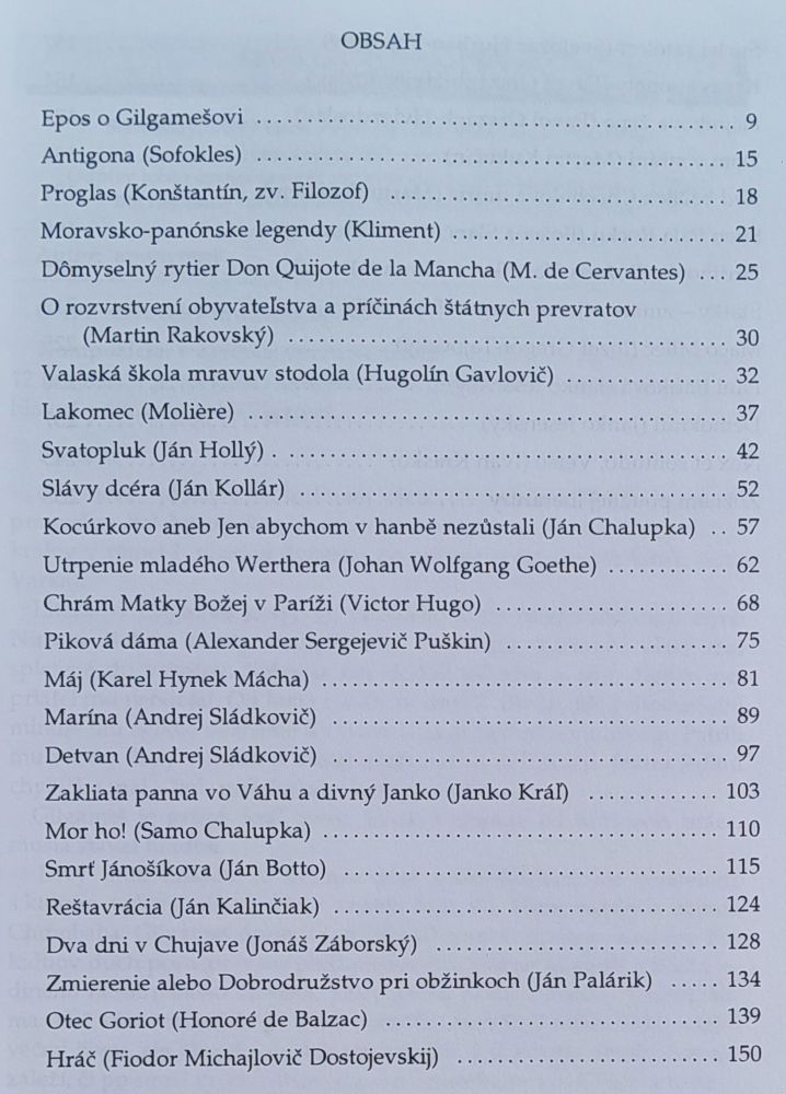 Sprievodca dielami slovenskej a svetovej literatúry 1.