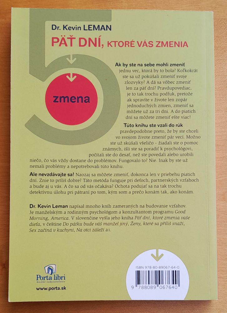 Päť dní, ktoré Vás zmenia