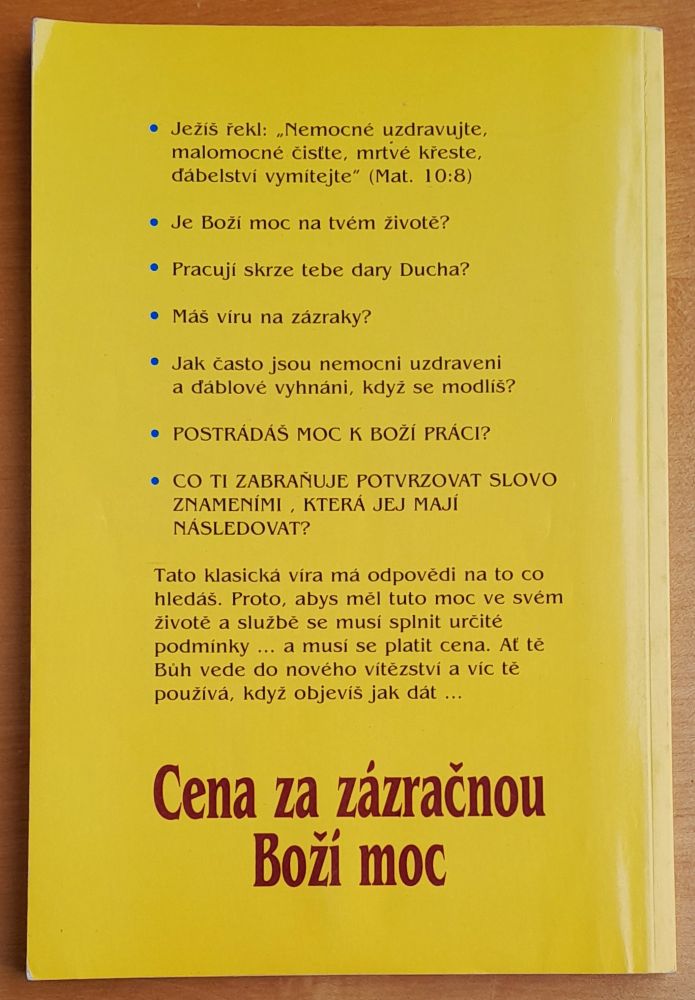 Cena za zázračnou Boží moc