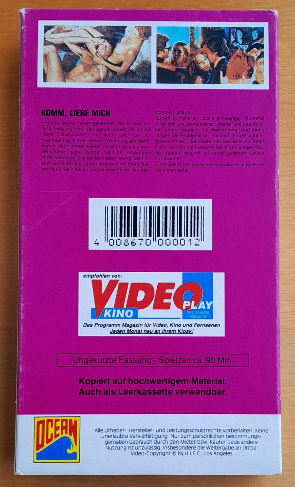 Komm liebe mich / VHS