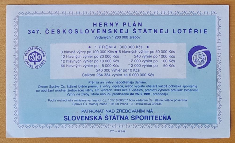 Československá štátna lotéria