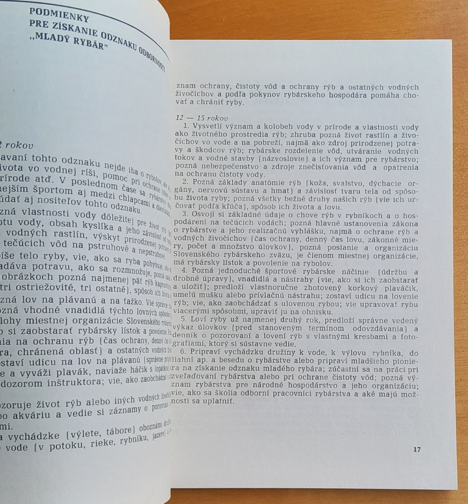 Metodická príručka pre vedúcich pionierskych rybárskych krúžkov