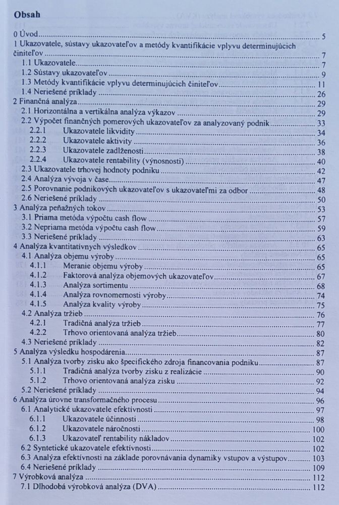 Ekonomická analýza podniku / Praktikum