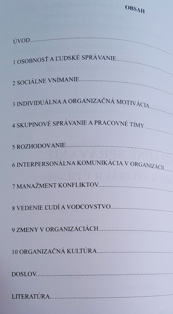Organizačné správanie