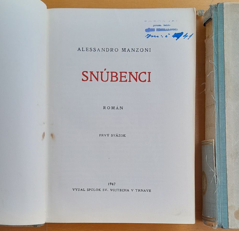 Snúbenci 1. 2. / Historický román