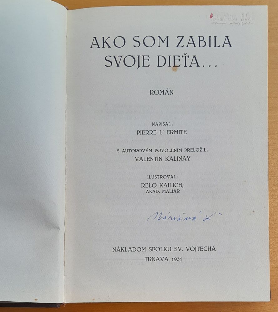 Ako som zabila svoje dieťa... / Román