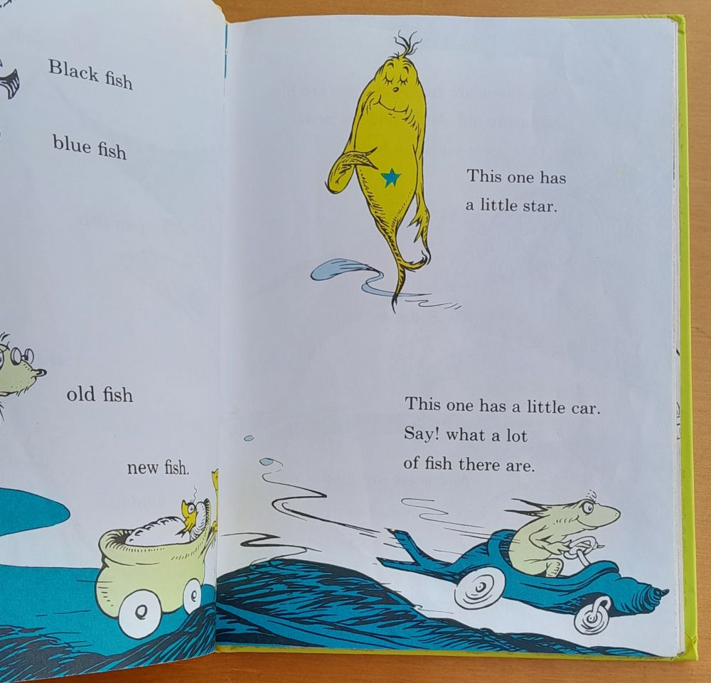 One Fish, two fish, red fish, blue fish