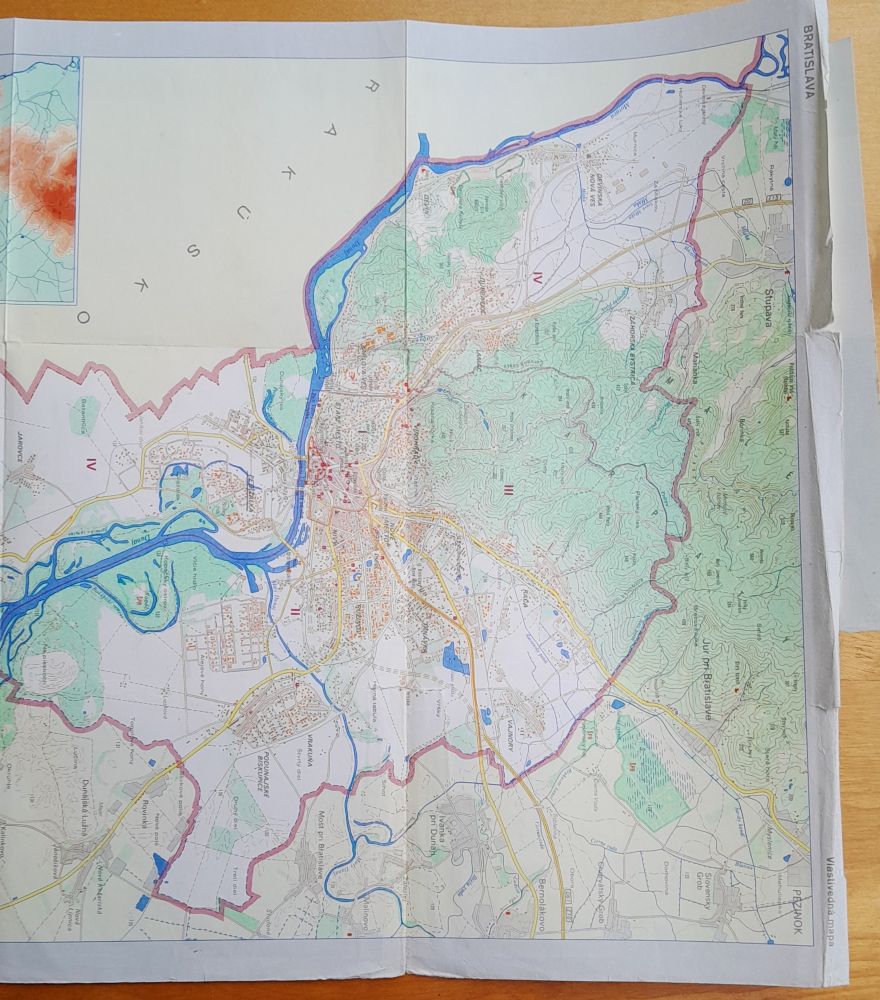 Súbor vlastivedných máp pre 4. ročník