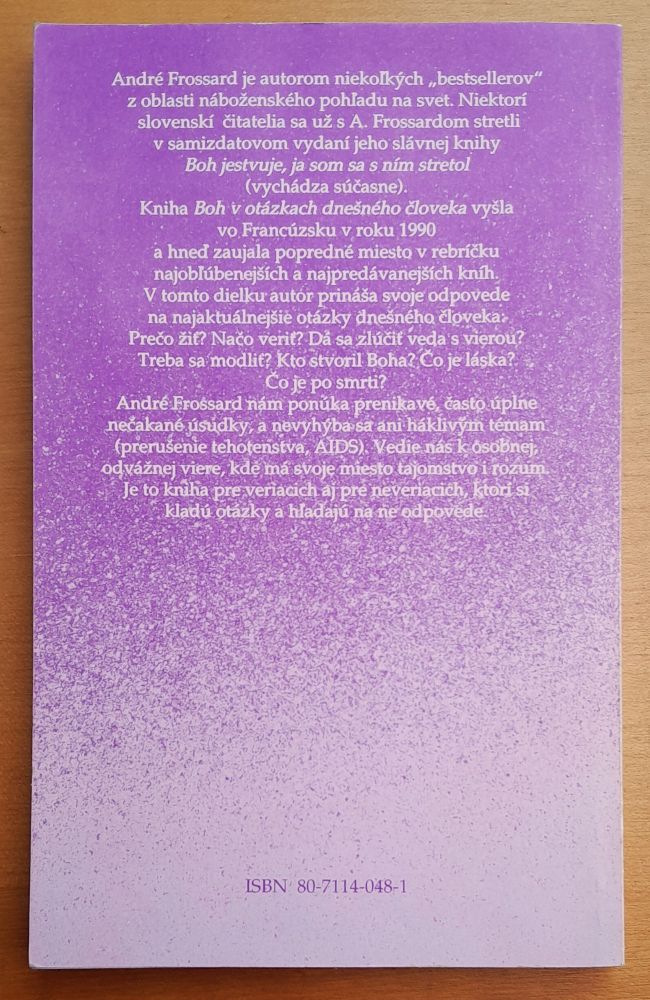 Boh v otázkach dnešného človeka