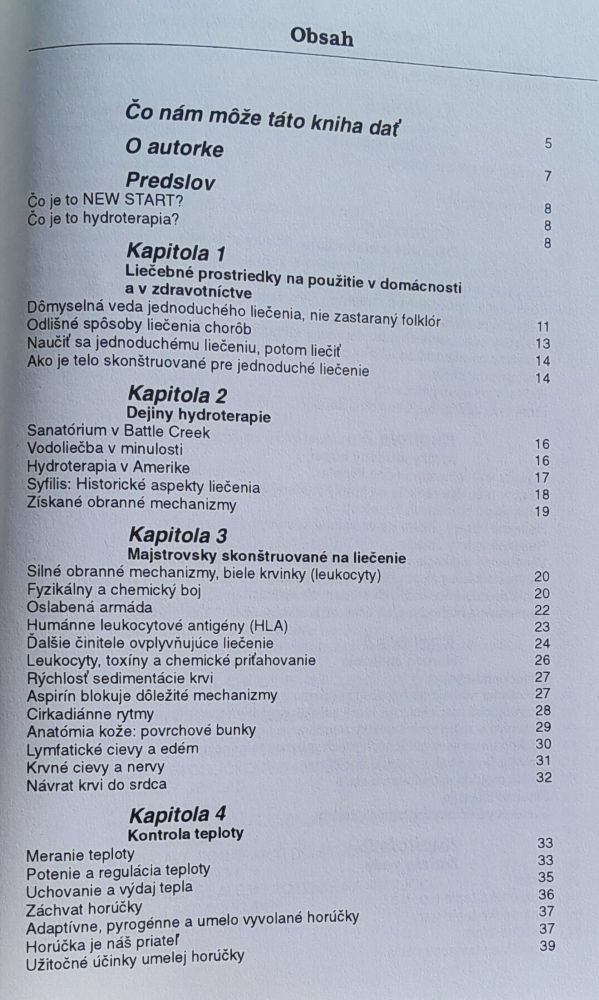 Kniha o zdravotnom životnom štýle / Liečenie vodou / Hydroterapia