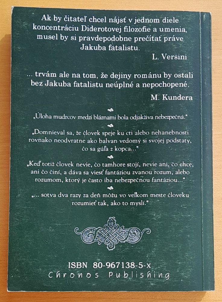 Jakub Fatalista / Edícia Čas rozumu