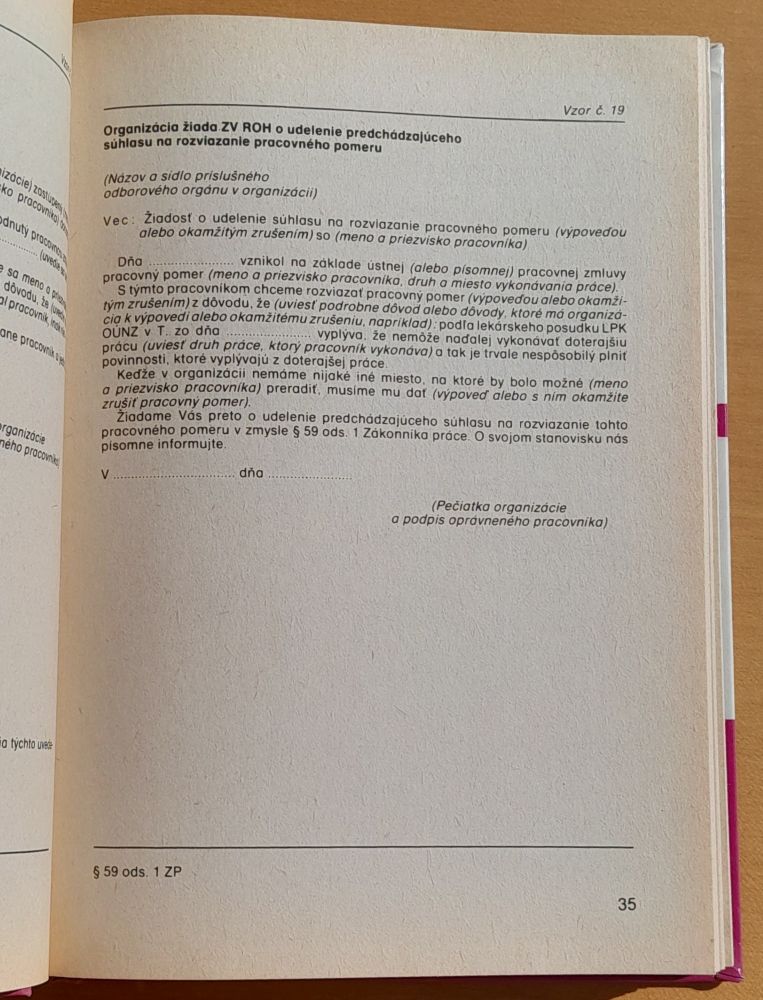 Vzory pracovnoprávnych podaní