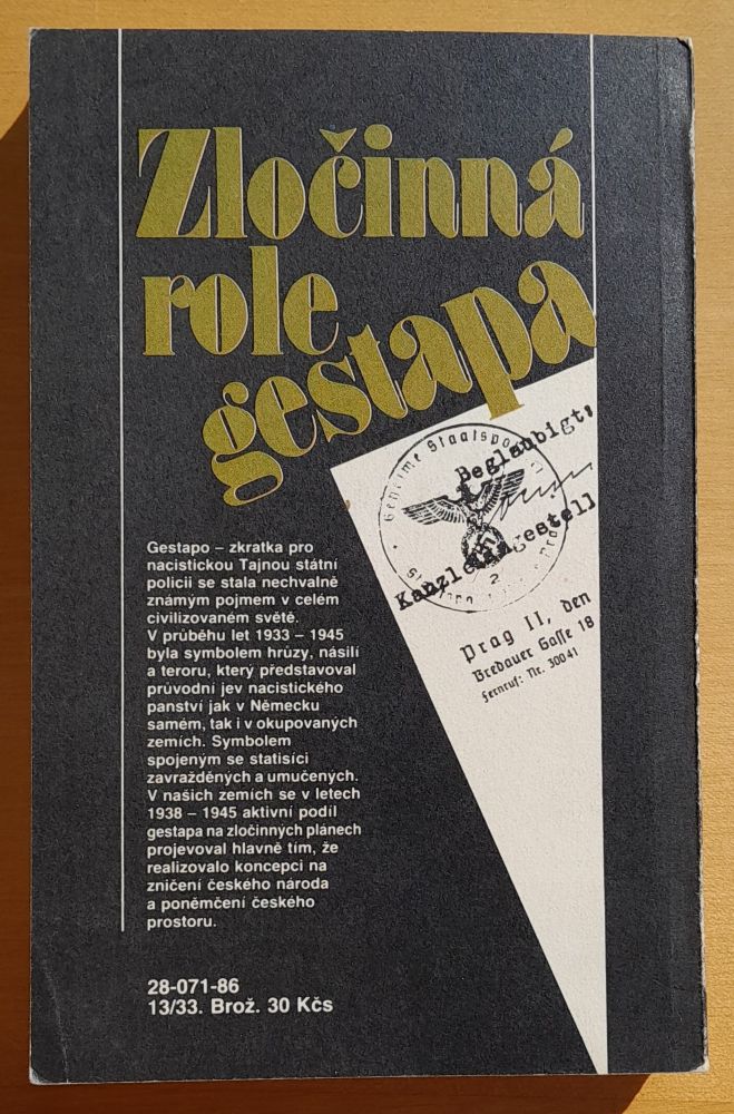 Zločinná role gestapa - Dokumenty