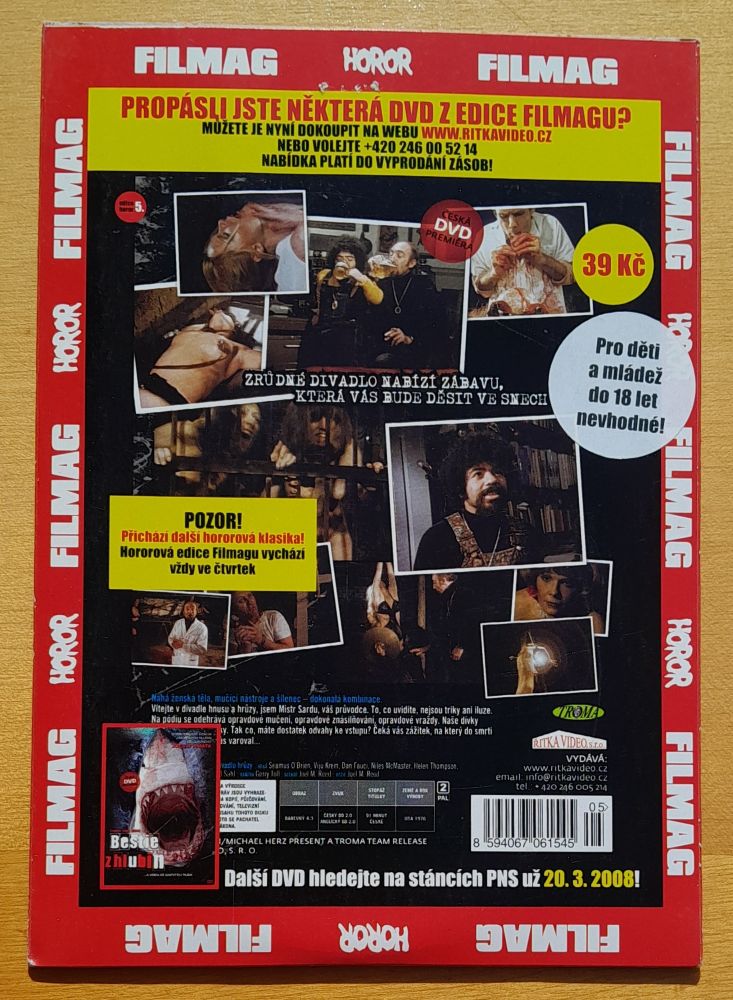 Divadlo hrúzy - DVD horor