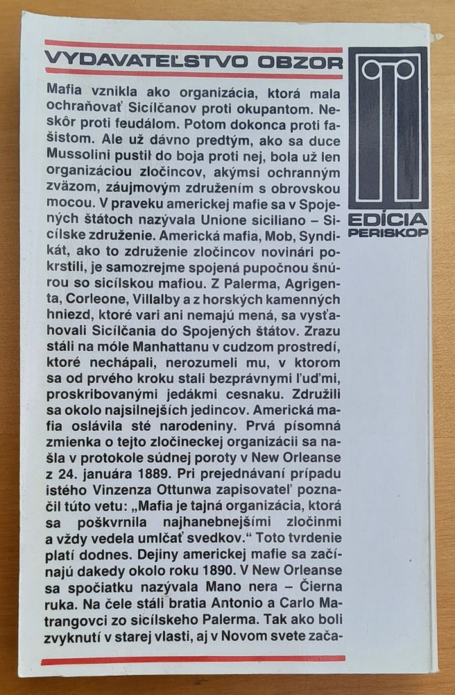 Súmrak mafie - Edícia Periskop