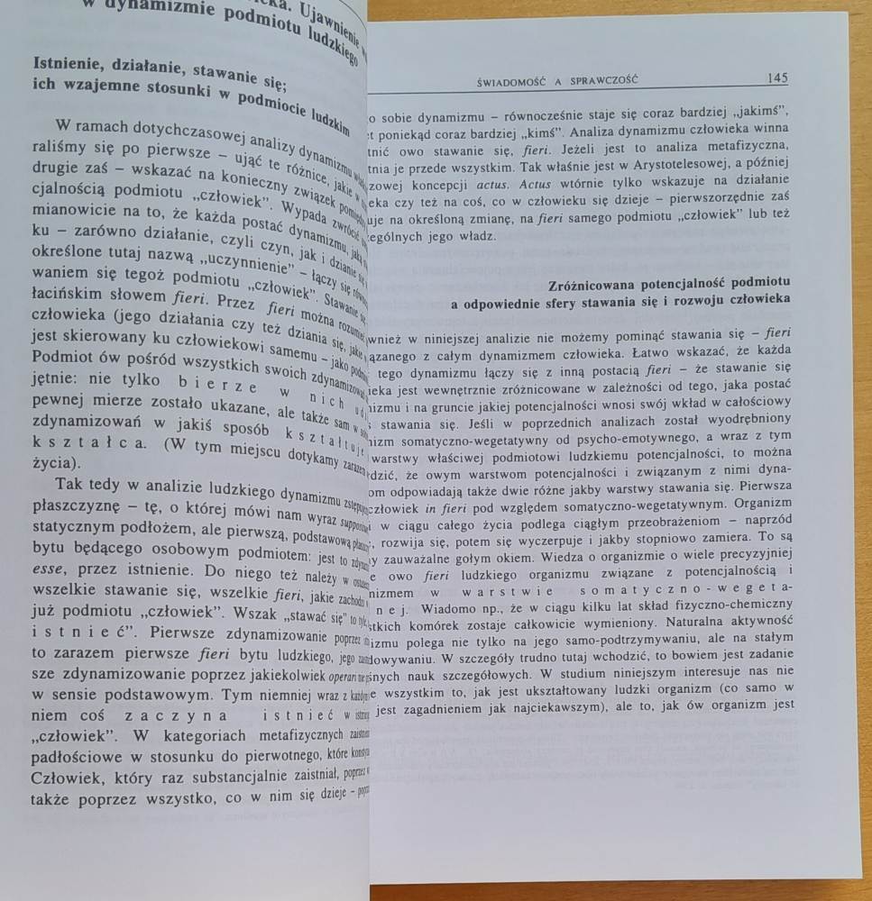 Osoba i czyn oraz inne studia antropologiczne - Czlowiek i moralnošč IV.