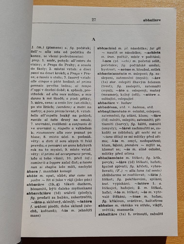 Italsko-český slovník - Dizionario-italiano ceco