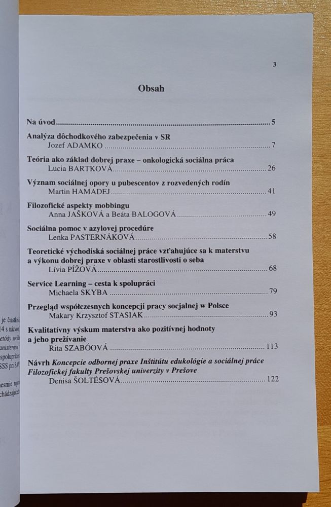 Teória ako most k praxi sociálnej práce - Zborník príspevkov a vedeckých štúdií