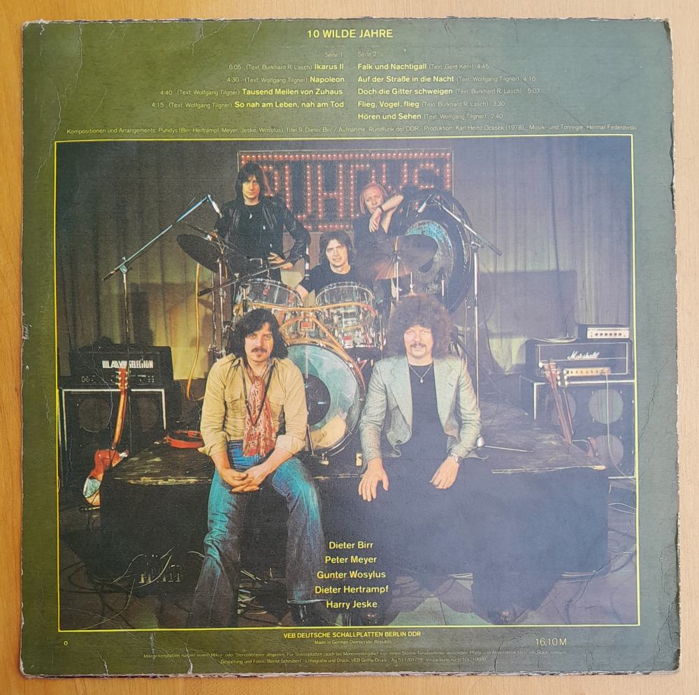 Puhdys 10. Wilde Jahre, 1969-1979 LP platňa, long play