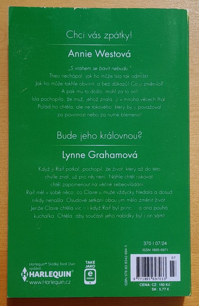 Chci vás zpátky!, Annie Westová - Bude jeho královnou?, Lynne Grahamová