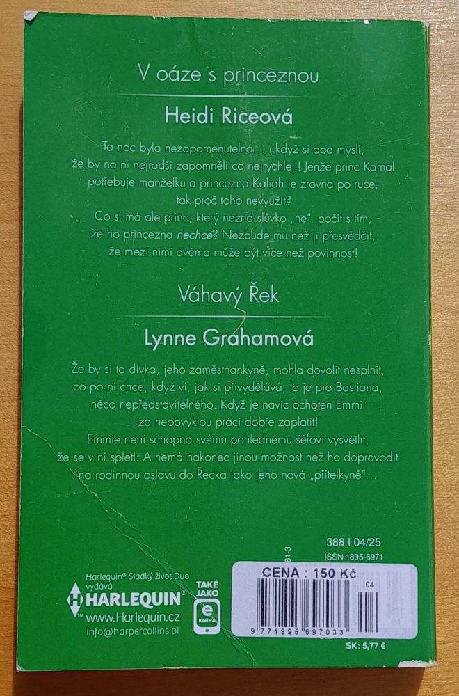 V oáze s princeznou, Heidi Riceová - Váhavý Řek, Lynne Grahamová