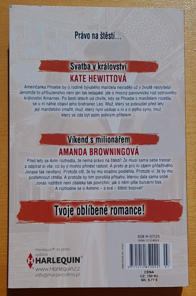 Svatba v království, Kate Hewittová - Víkend s milionářem, Amanda Browningová