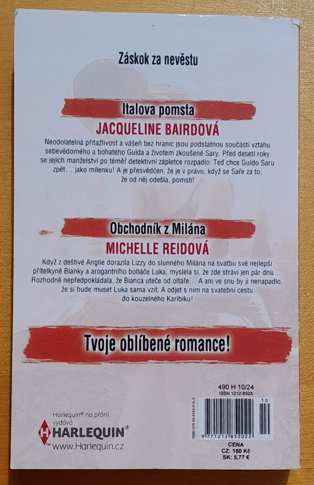 Italova pomsta, Jacqueline Bairdová - Obchodník z Milána, Michelle Reidová
