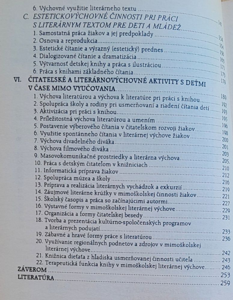 Detská literatúra a čitateľský rozvoj dieťaťa