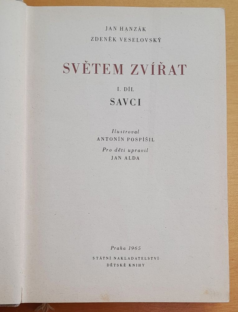 Světem zvířat - I. díl Savci