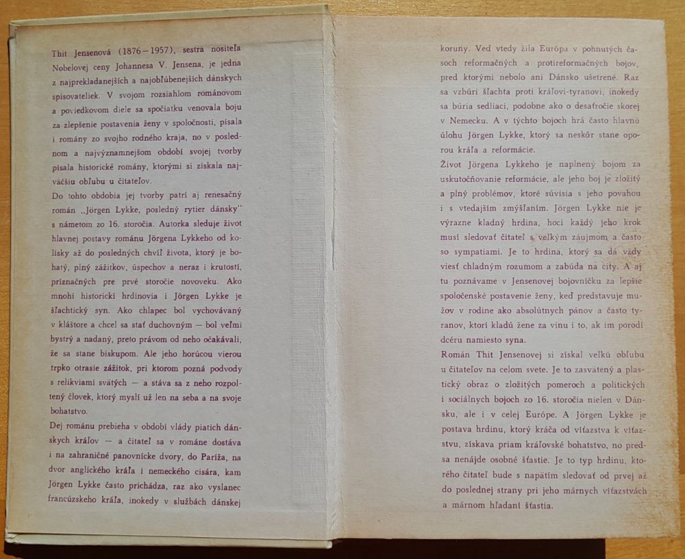 Jorgen Lykke, posledný rytier dánsky / Renesančný román dánskej autorky zo 16. storočia