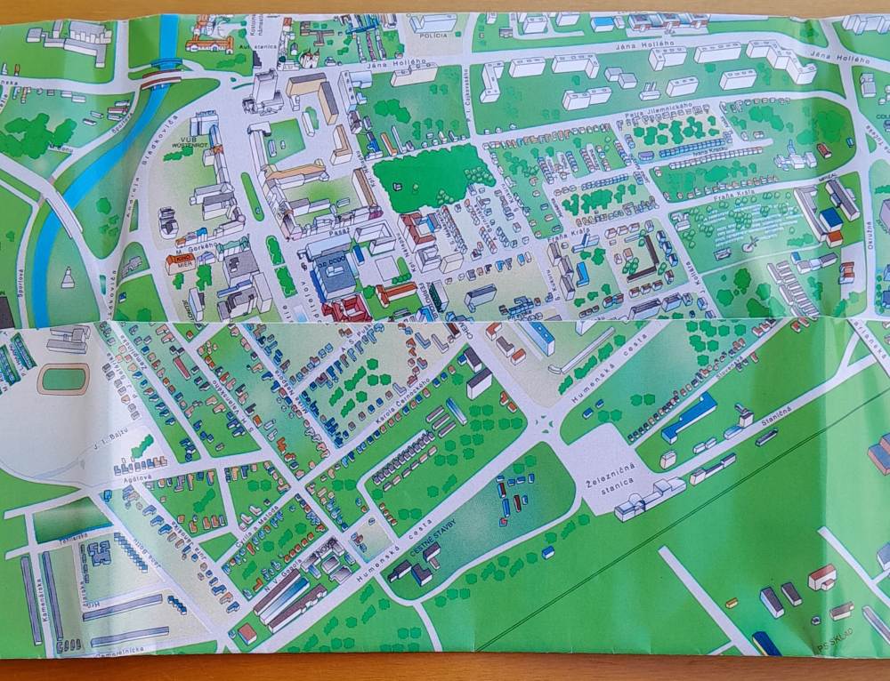 Michalovce - Mapa mesta
