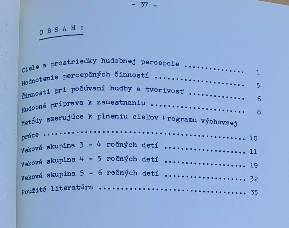 K otázkam metód počúvania hudby podľa požiadaviek Programu výchovnej práce v jasliach a materských školách