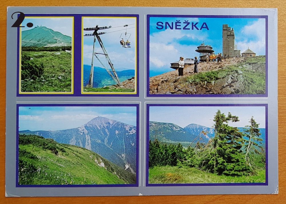 Krkonoše, Špindleruv mlyn, Sněžka - pohľadnice