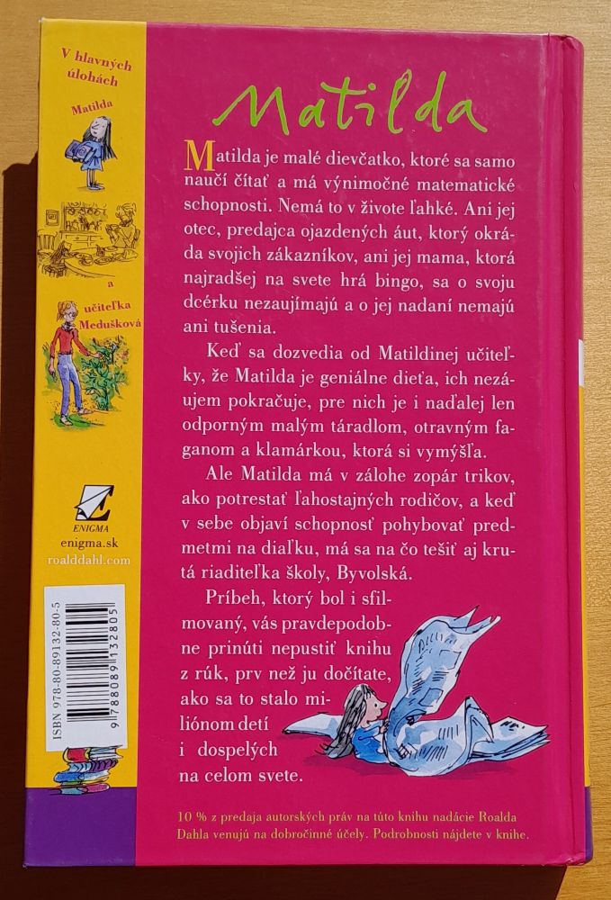 Matilda -  fantasy román pre deti