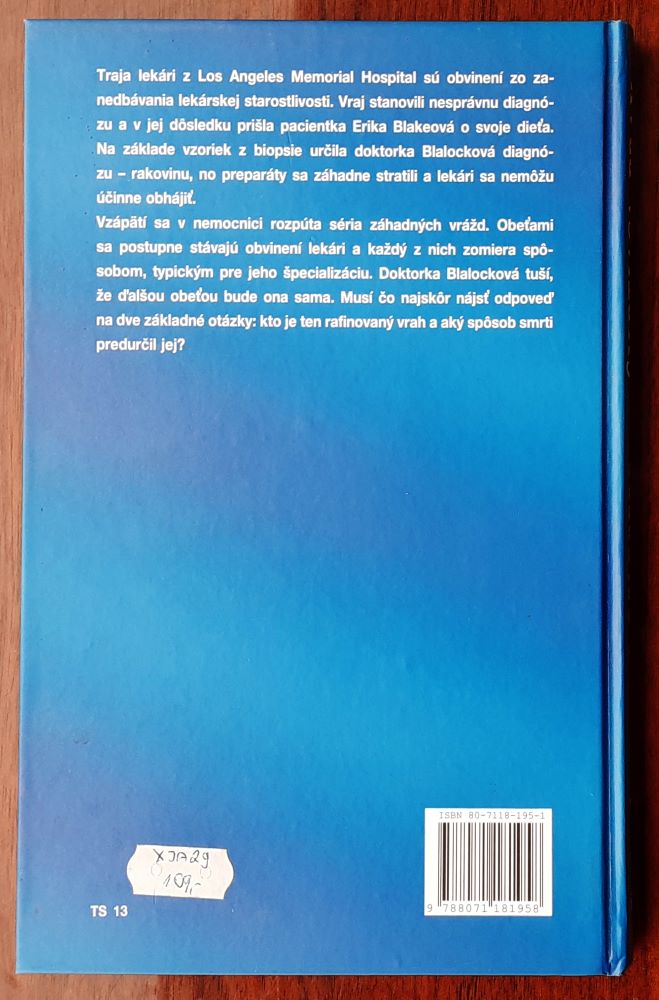 Smrtiaca prax / thriller z lekárskeho prostredia
