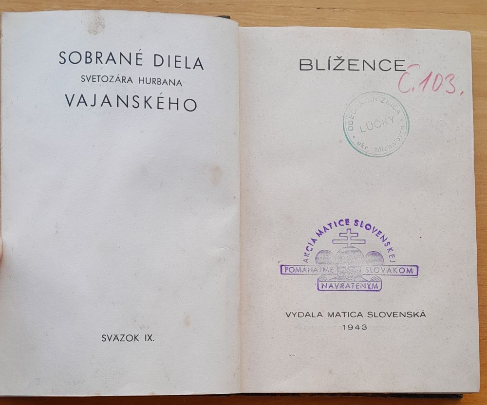 Blížence - Zväzok IX., Sobrané diela