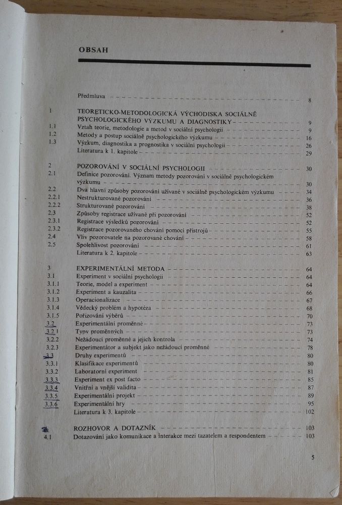 Metody sociální psychologie 