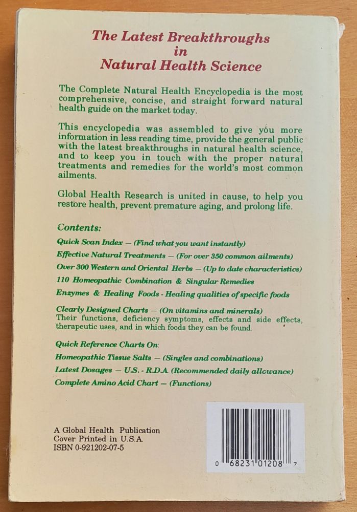 The complete natural health encyklopedia