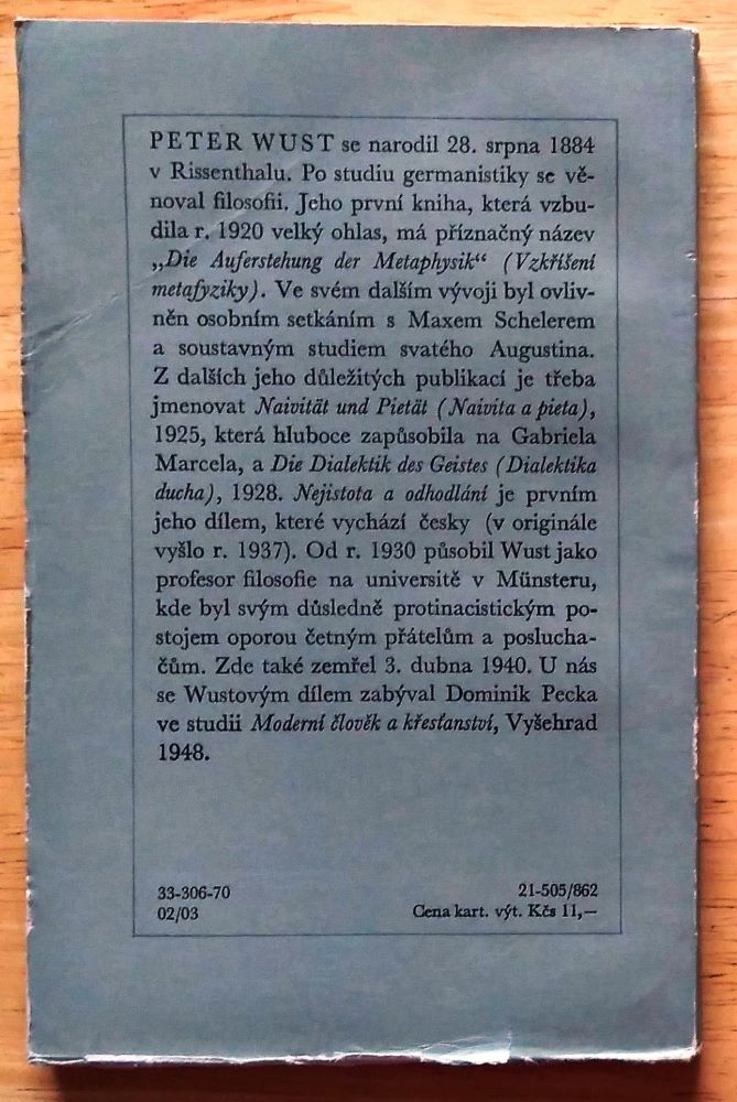 Nejistota a odhodlání 