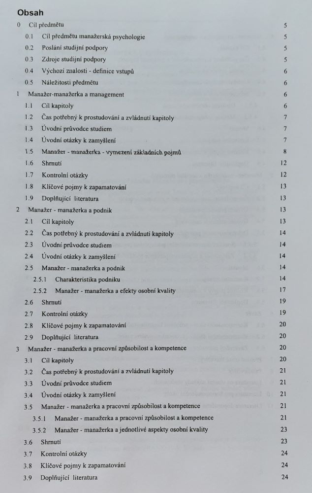 Manažerská psychologie I. 