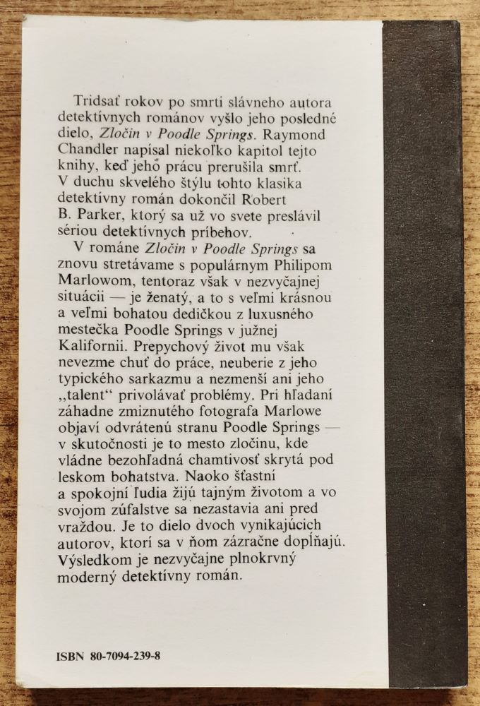 Zločin v Poodle Springs