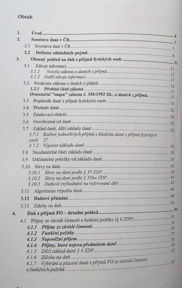 Daň z příjmú fyzických osob / Učební texty vysokých škol