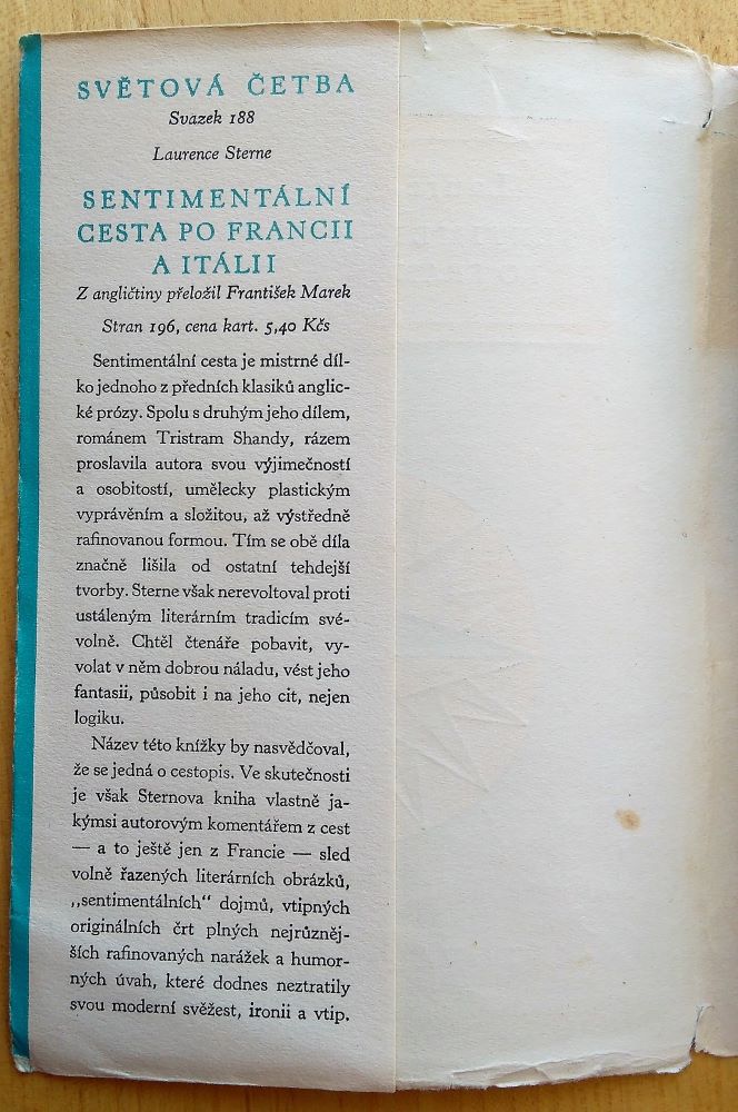 Sentimentální cesta po Francii a Itálii