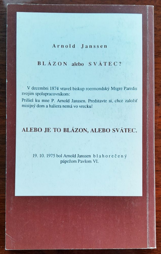 Hlásateľ slova / P. E . Bindáč