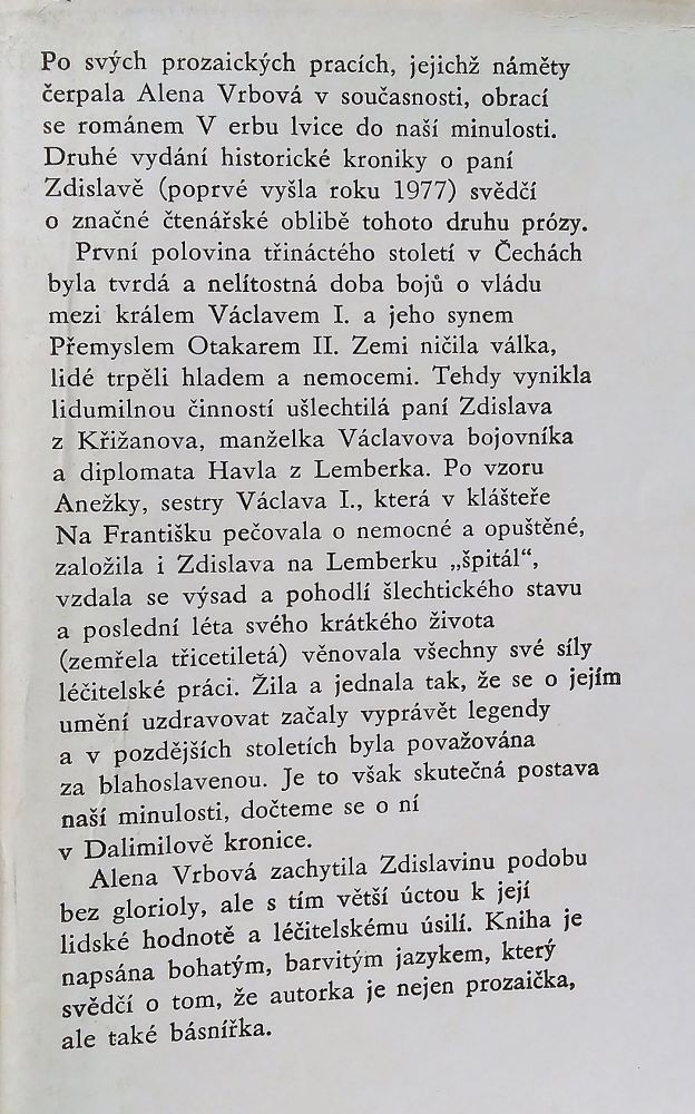 V erbu lvice / Kronika o paní Zdislavě