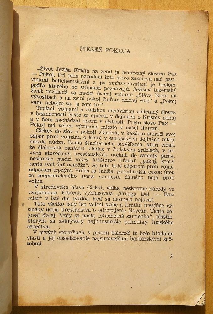 Boj za mier, Boj za život