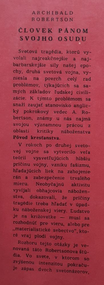 Človek pánom svojho osudu