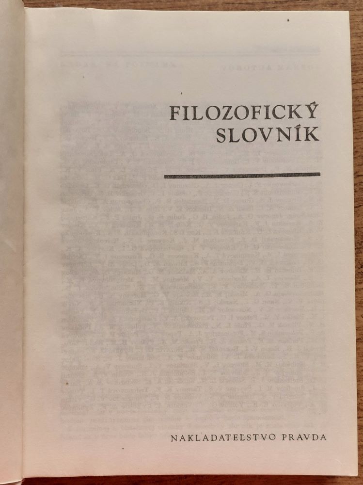 Filozofický slovník
