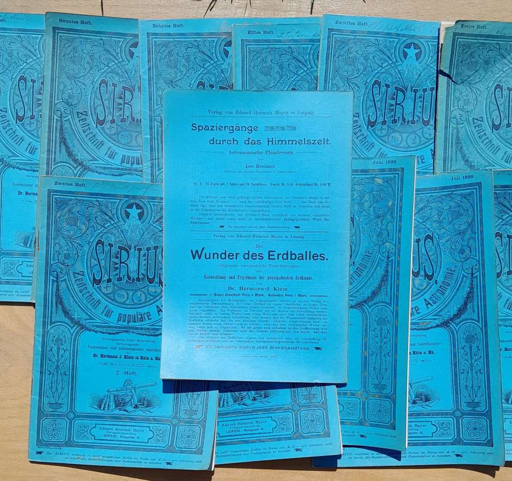 Sirius - Zeitschrift fur populäre Astronomie, 1.- 12. 1899
