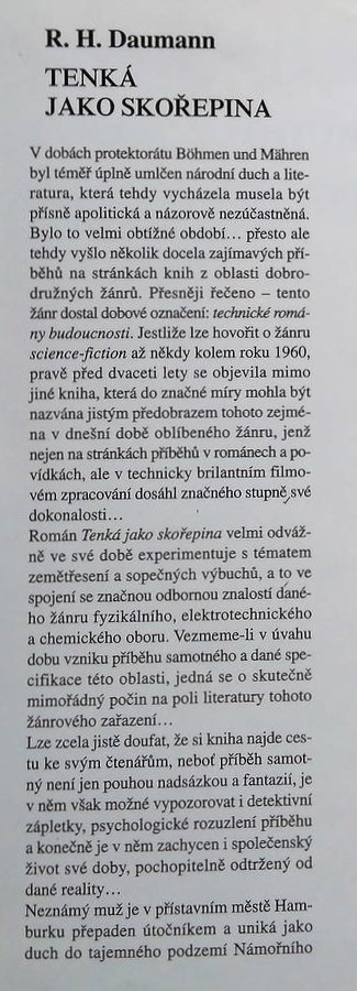 Tenká jako skořepina / Romány budoucnosti